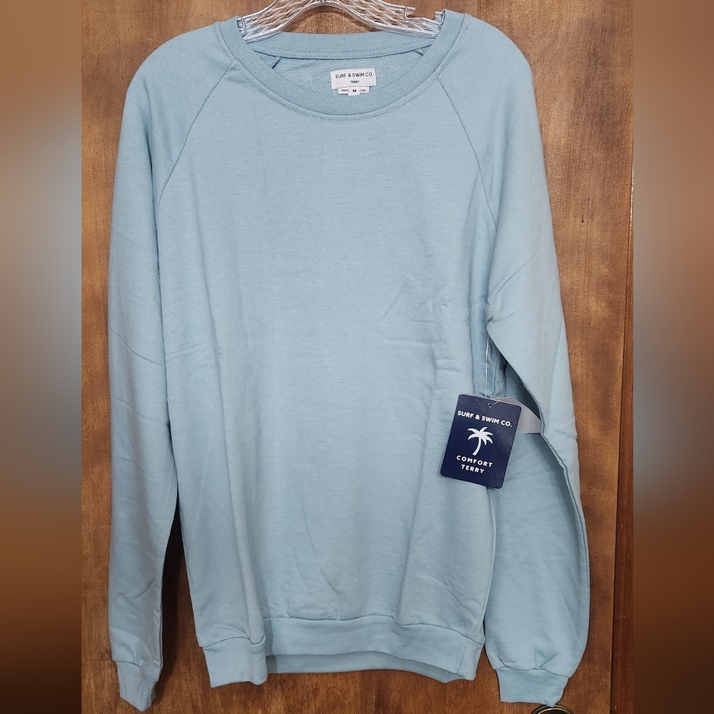 Trunks Surf & Swim Co. Raglan Sweatshirt - Medium - Blue Moss